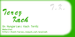 terez kach business card